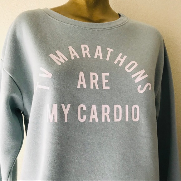 TV MARATHONS ARE MY CARDIO 5th Sun NWT SWEATSHIRT XXL - Picture 7 of 8